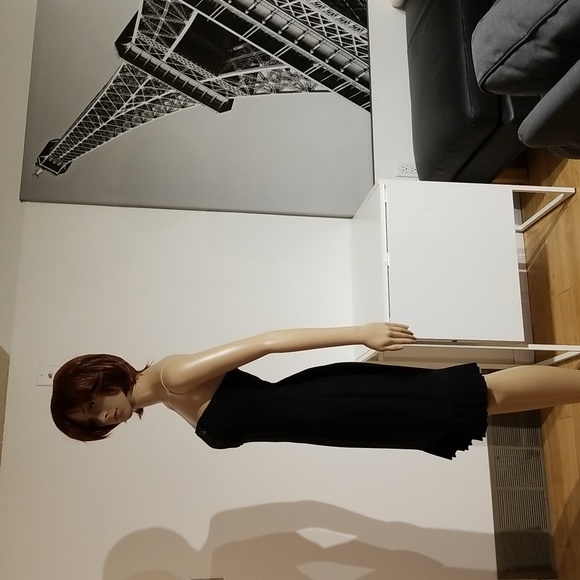 Vintage Strapless Little Black Dress by Algo Petite / Sz 4 / Black - Picture 4 of 17